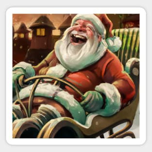 Jolly Santa Sticker